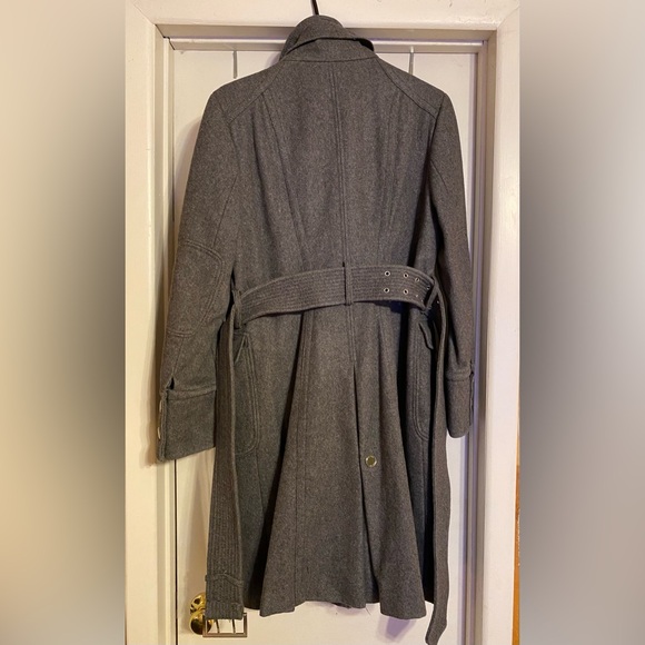 Keneth Cole grey military style coat - Picture 3 of 9